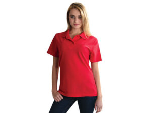 175g Ladies Classic Pique Knit Polo - Cadet Blue - While Stock Last