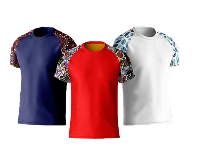 25/75 Unisex Raglan T-Shirts - Interlock - Image 2