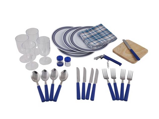 4 Piece Picnic Backpack and Blanket - Image 2