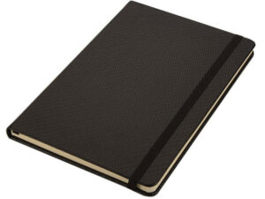 A5 Carbon Pu Notebook With Elastic
