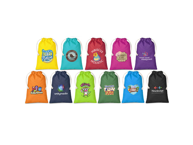 Allsorts Midi Cotton Drawstring Pouch