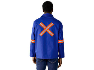 Artisan Premium 100% Cotton Jacket - Reflective Arms And Back - Orange Tape