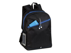 Backpack With Contrast Colour Diagonal Zip