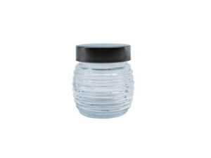 Beehive Jar With Silver Screw On Lid 210Ml