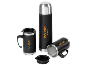 Cardinal Stainless Steel Vacuum Flask And Mug Set
