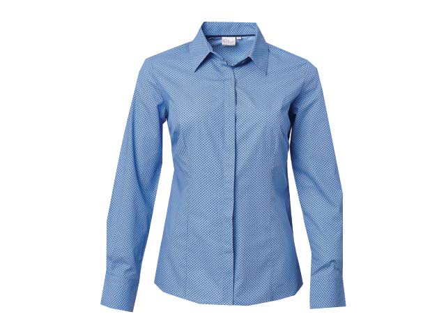 Cp3 Ladies Selby Long Sleeve Minimal Geometric Print Blouse - Image 2