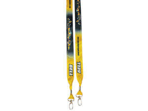 Dye Sublimation Open Lanyard With Double Clip