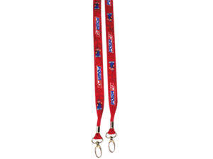Dye Sublimation Open Lanyard With Double Clip
