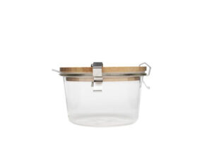 Jar With Wooden Lid and Metal Clips 240Ml