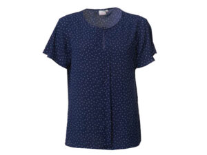 K231 Venice Ladies Short Sleeve Grace Blouse - Triangle Print Georgette