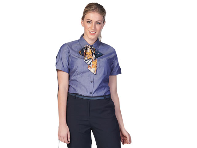 K238 Ladies Avery Short Sleeve Claudia Blouse