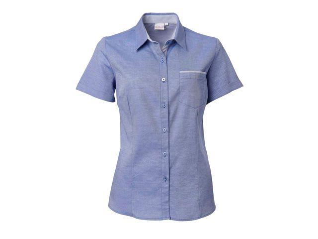 K243 Ladies Miller Short Sleeve Kendra Blouse - Image 2