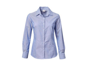 K373 Ladies Oxford Long Sleeve Chanel Blouse