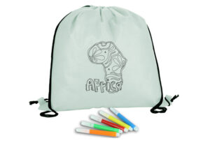 Kids Colouring Drawstring Bag