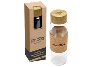 Kooshty Bamboost Glass Water Bottle - 700Ml