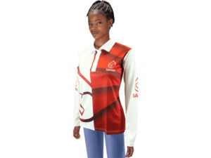 Ladies Basel Long Sleeve Golf Shirt - Birdseye moisture