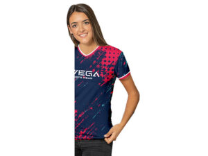 Ladies Carson V-Neck T-shirt - 150g Polyester Interlock