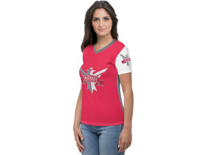 Ladies Custom V-Neck T-Shirt