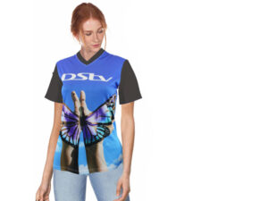 Ladies Isla Moisture Management V Neck Sublimation T-Shirt
