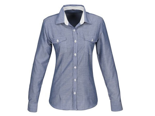 Ladies Long Sleeve Windsor Shirt - Image 2