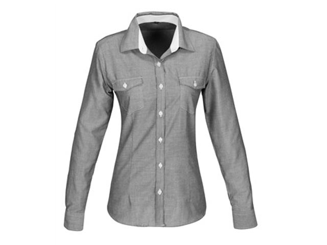 Ladies Long Sleeve Windsor Shirt - Image 3