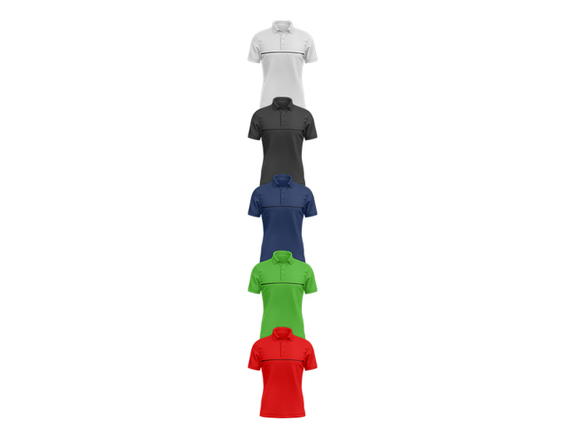 Ladies Miles Moisture Management Golf Shirt - Polyester Birdseye - Image 2