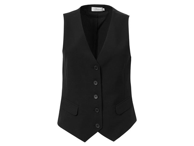 Ladies Rolando Twill Polyester Dominique Waistcoat - Image 3
