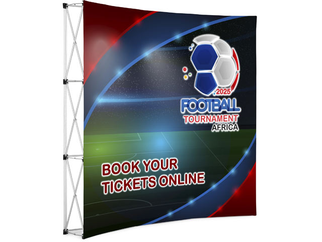 Legend Curved Banner Wall 2.15M X 2.25M
