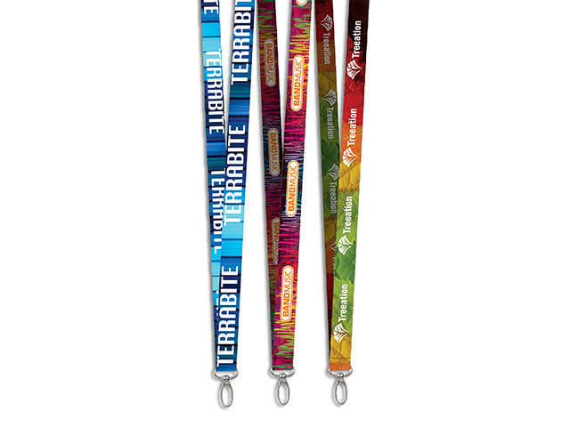 Lobster Clip Double-Sided Sublimation Satin Lanyard