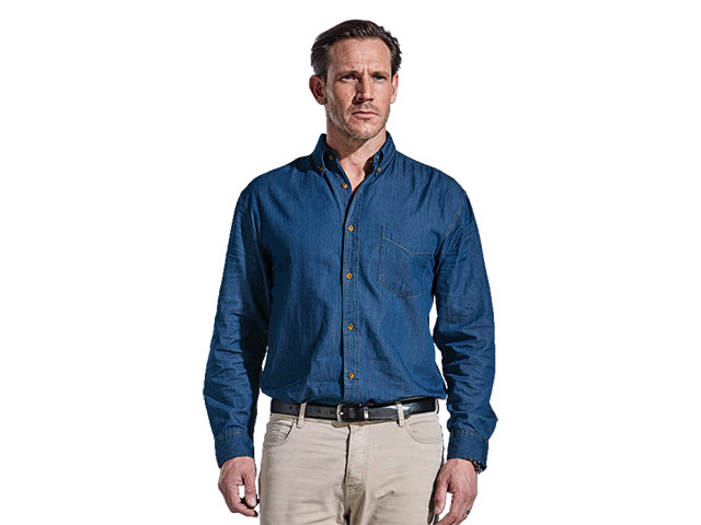 Mens Denver Denim Shirt Long Sleeve