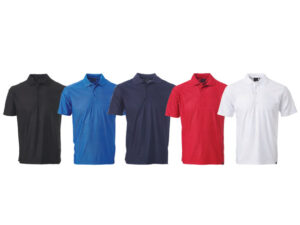 Mens Origin Jacquard Stripe Golf Shirt