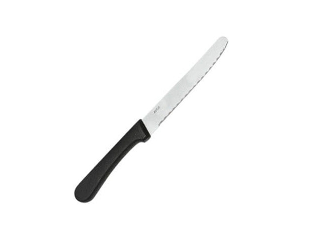 Nova Black Handle Steak Knife Round Tip