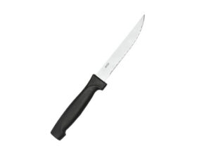 Nova Black Handle Steak Knife Sharp Tip