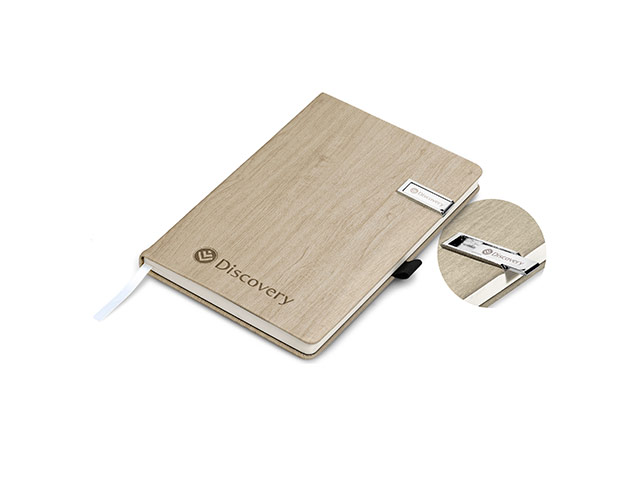 Oakridge A5 Hard Cover Usb Notebook - 8Gb