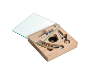Okiyo Budonoki Bamboo Wine Accessories Set