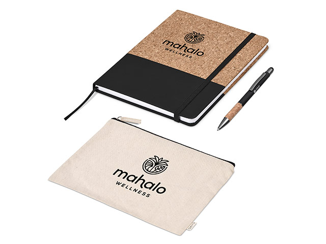 Okiyo Denki Cork Notebook And Pen Set