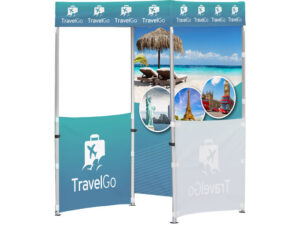 Ovation Sublimated Gazebo 1.5M X 1.5M - 2 Half-Wall Skins - 1 Full-Wall Skin