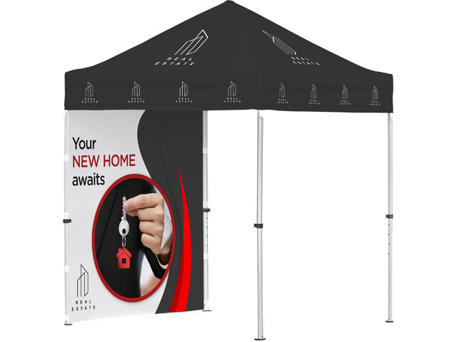 Ovation Sublimated Gazebo 2M X 2M Petite Frame - 1 Full Wall Skin