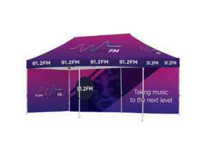 Ovation Sublimated Gazebo 6M X 3M - 1 Long Full-Wall Skin - 1 Short Full-Wall Skin