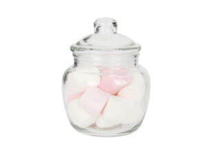 Round Sweetie Jar 14X7Cm (600Ml)