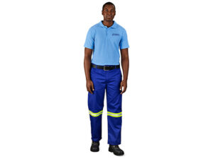 Site Premium Polycotton Pants - Reflective Legs - Yellow Tape