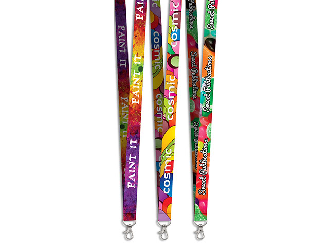 Snap Hook Clip Double-Sided Sublimation Satin Lanyard