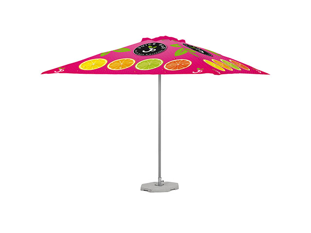 Sublimated Parasol Single Pole 3M X 3M