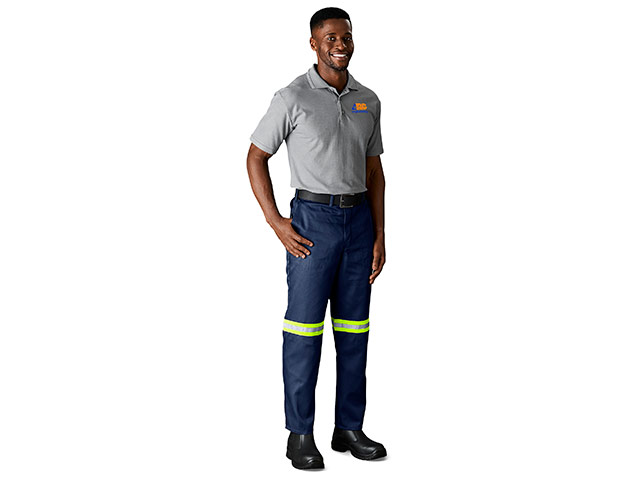 Trade Polycotton Pants - Reflective Legs - Yellow Tape