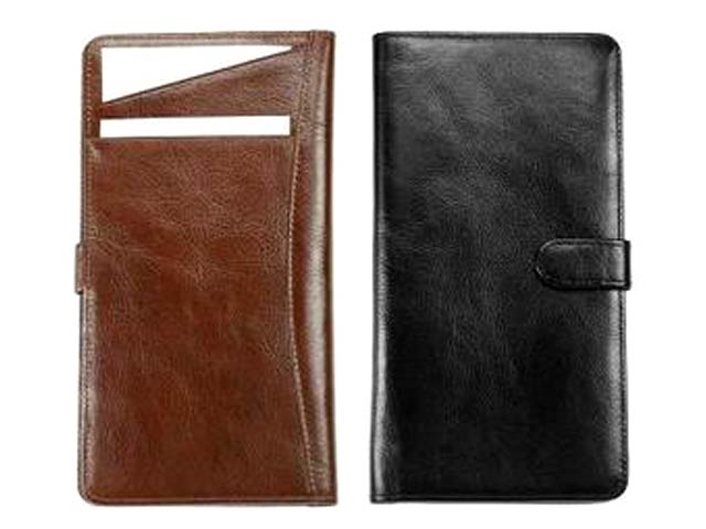 Travel Wallet with Tab - Italian Leather - Image 2