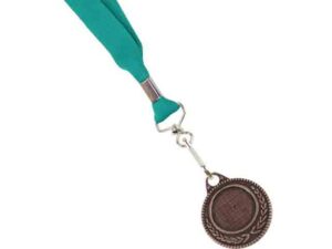 Unbranded Ribbon With Bronze Medal