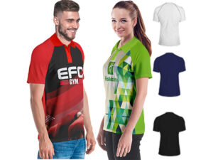 Unisex 50/50 Short Sleeve Raglan Golf Shirt