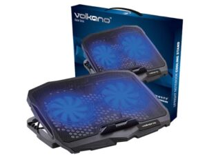 Volkano Glacier Series Upright Notebook Cooling Stand With Dual Fans
