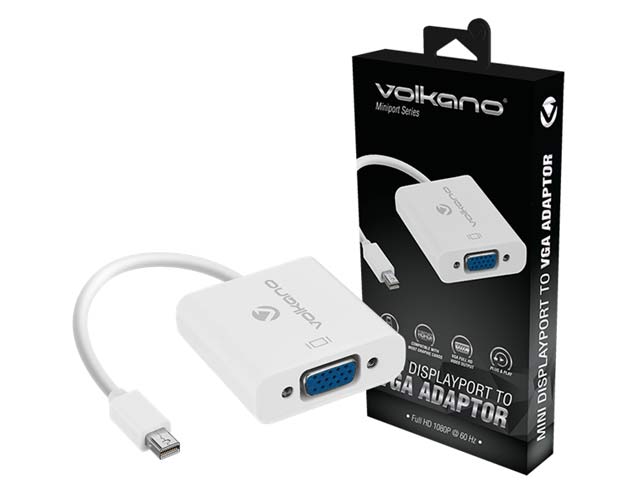 Volkano Miniport Series Mini Displayport To Vga Socket Adaptor
