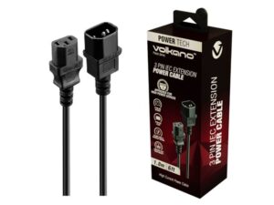 Volkano Presto Series Power Cable 3 Pin Iec Extension 1.8M